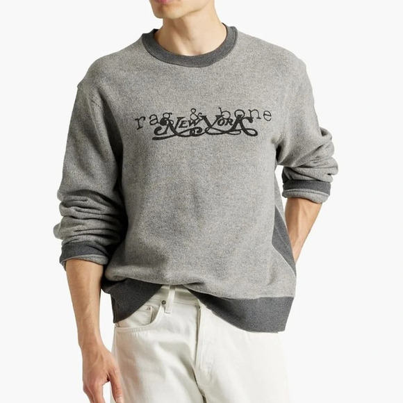 Rag & Bone New York Printed Wool Blend Sweater - NWOT - Size XL - Picture 1 of 8